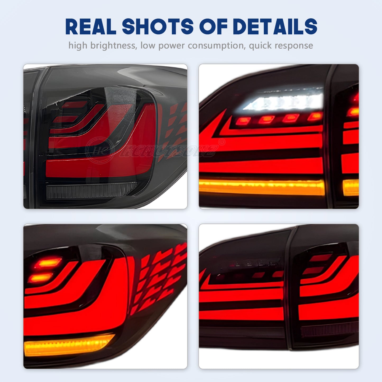 HCMOTIONZ LED Tail Lights for Lexus RX350 2009-2015 RX450 RX270