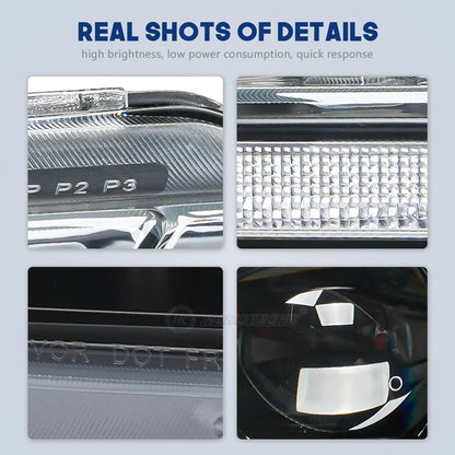 HCMOTIONZ Front Lamps for Ford F150 2017-2020 XL/XLT/LARIAT/KING RANCH/PLATINUM/LIMITED RAPTOR PICKUP LED Head Lights Assembly