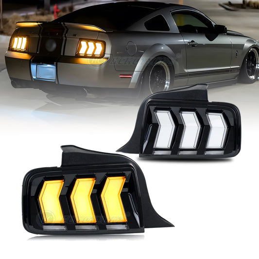 HCMOTION FULL LED Tail lights For Ford Mustang 2005-2009 Start UP Animation