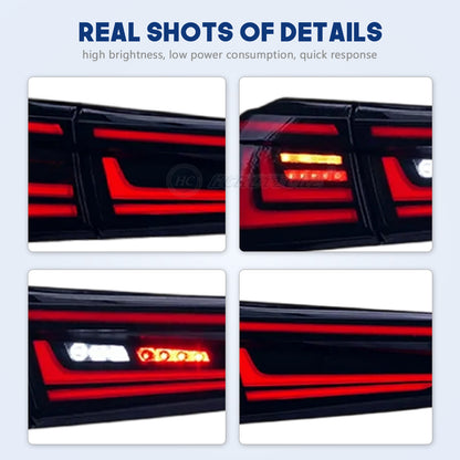 HCMOTIONZ Tail Lights for Lexus ES ES350/300h/200/260 2019-2023 with Middle Lamp Upgrade 2024 Design