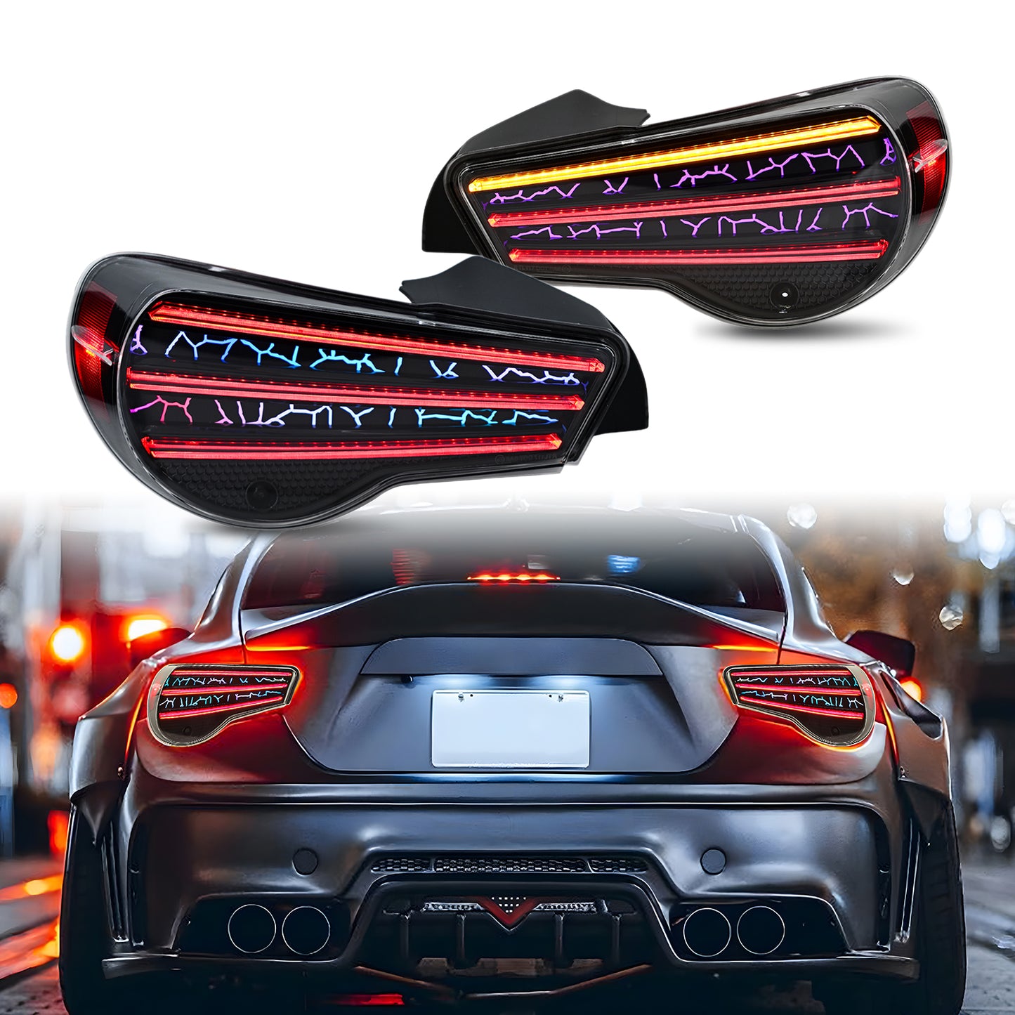 HCMOTION RGB LED Taillights For Toyota 86/Subaru brz 2013-UP Start UP Animation