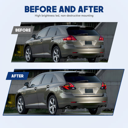 HCMOTIONZ LED Tail Lights for Toyota Venza 2009-2016