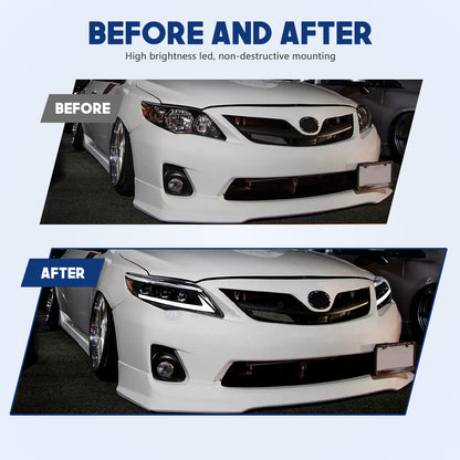 HCMOTIONZ LED Headlights for Toyota Corolla 2011-2013