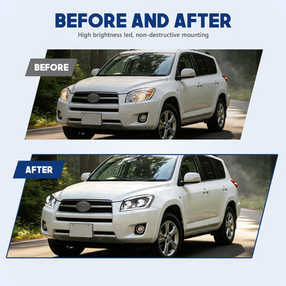 HCMOTION LED Headlights for Toyota RAV4 3rd Gen 2009-2012 Facelift Start-up Animation