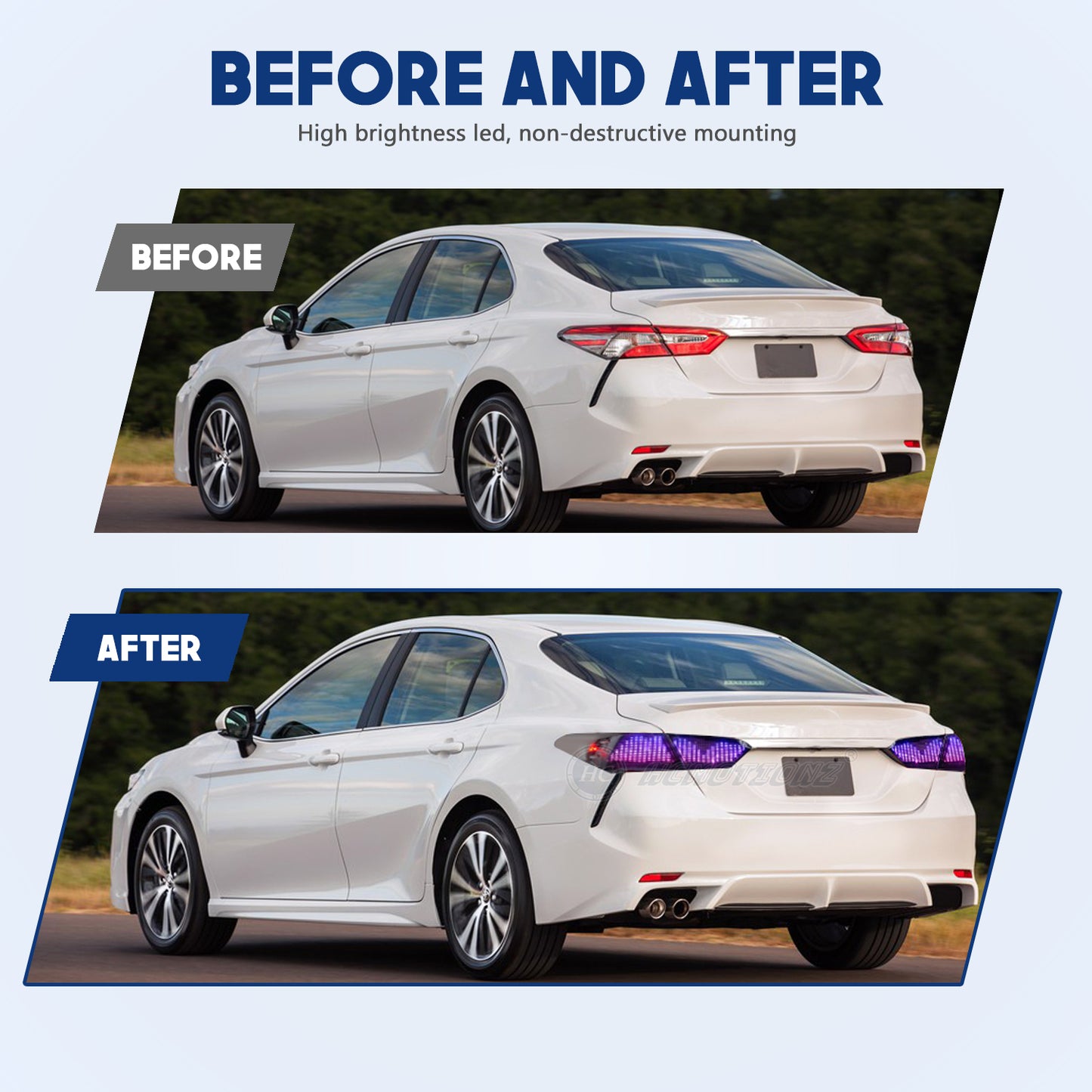 HCMOTIONZ LED RGB Customize Tail Lights for Toyota Camry 2018-2024