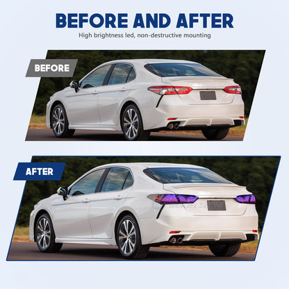 HCMOTIONZ LED RGB Customize Tail Lights for Toyota Camry 2018-2024