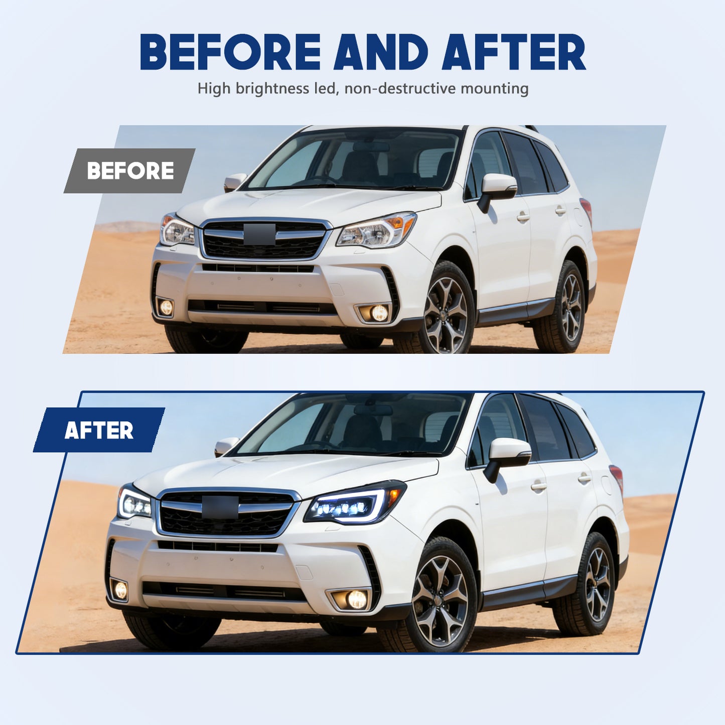 HCMOTION LED Headlights for Subaru Forester 2013-2018