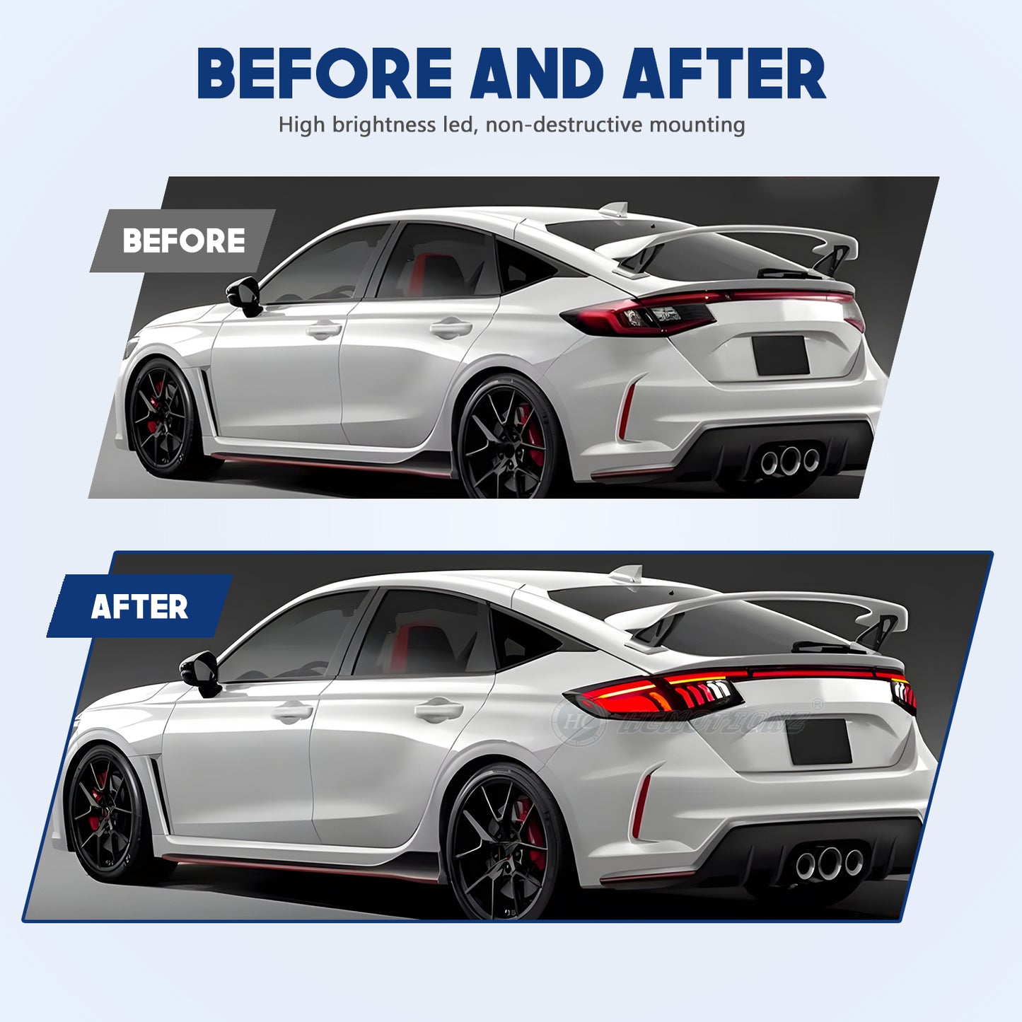HCMOTION Honda Civic 2022-2025 Tail Lights Hatchback 11th Gen