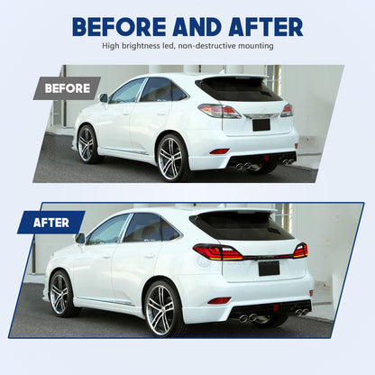 HCMOTIONZ LED Tail Lights for Lexus RX350 2009-2015 RX450 RX270