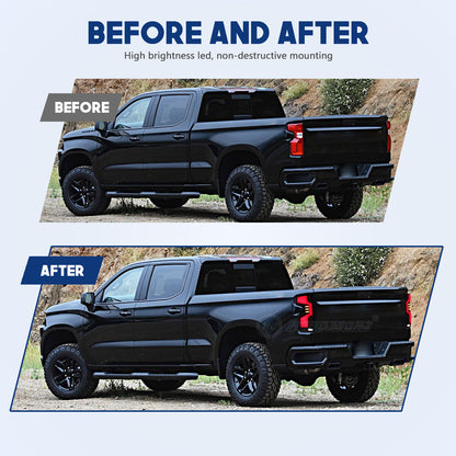 HCMOTIONZ LED Tail Lights for Chevrolet Silverado 2019-2025 1500/2500/3500