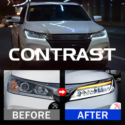 For Honda Accord  2013-2017 LED Headlights