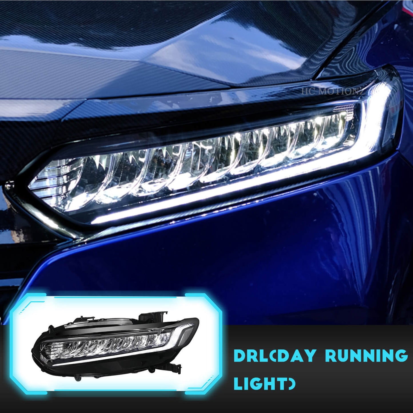 HCMOTION LED Headlights For Honda Accord 2018 to 2021