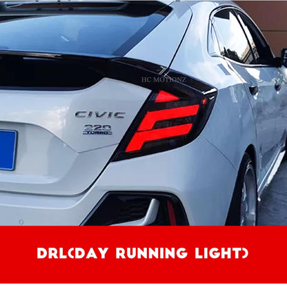 HCMOTION Taillights For Honda Civic Hatchback 2017-2020