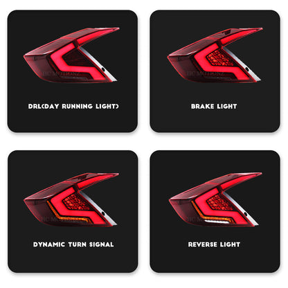 HCMOTION Taillights For Honda Civic 2016-2021