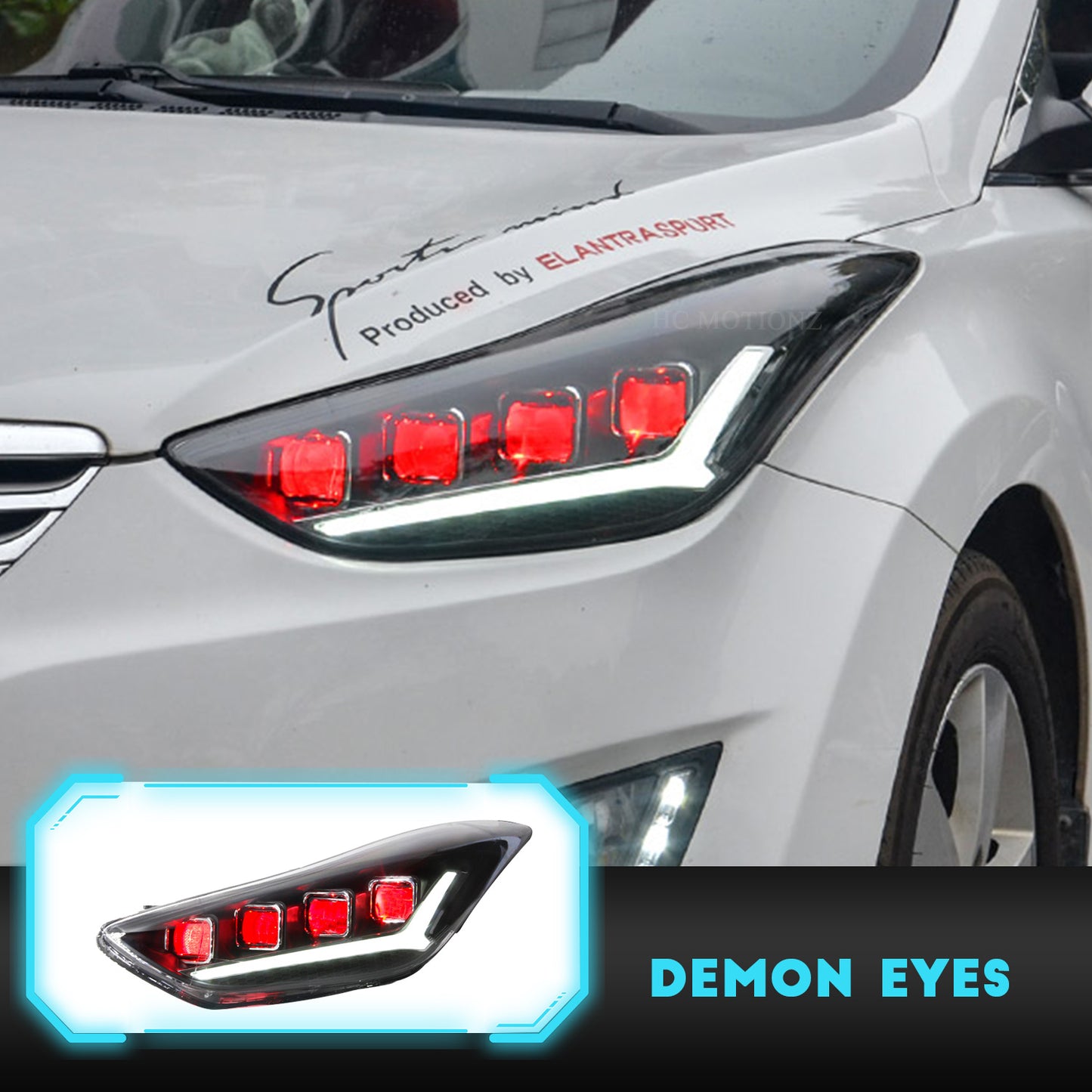 HCMOTION For Hyundai Elantra 2011-2015 Full LED Headlights