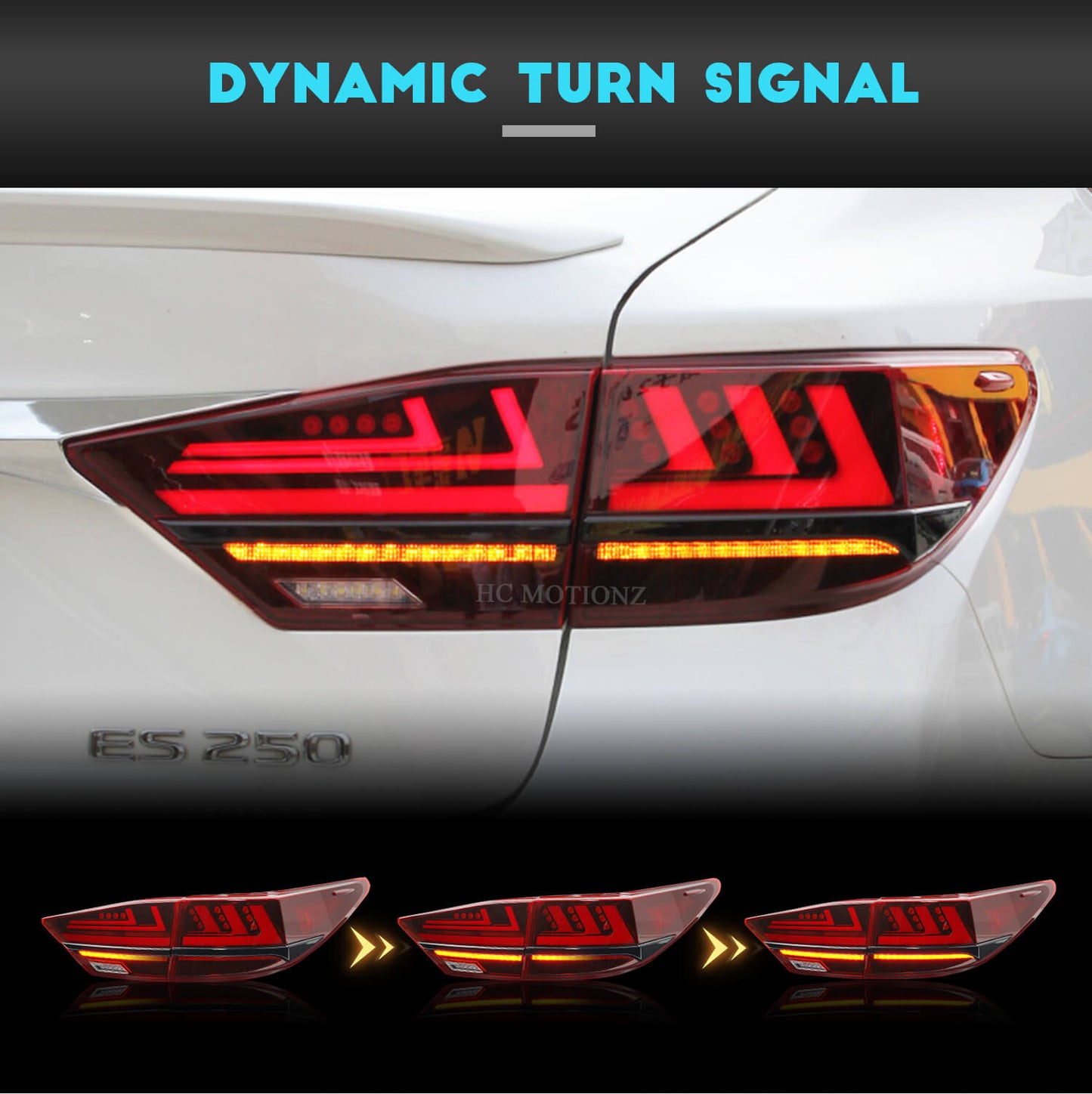 HCMOTION LED Tail Lights For Lexus ES350 ES 300h 2013-2018