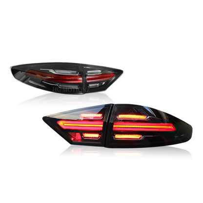 HCMOTION LED Tail Lights For Ford Fusion Mondeo 2013-2016 Dark Smoked Porsche Style 4PCS