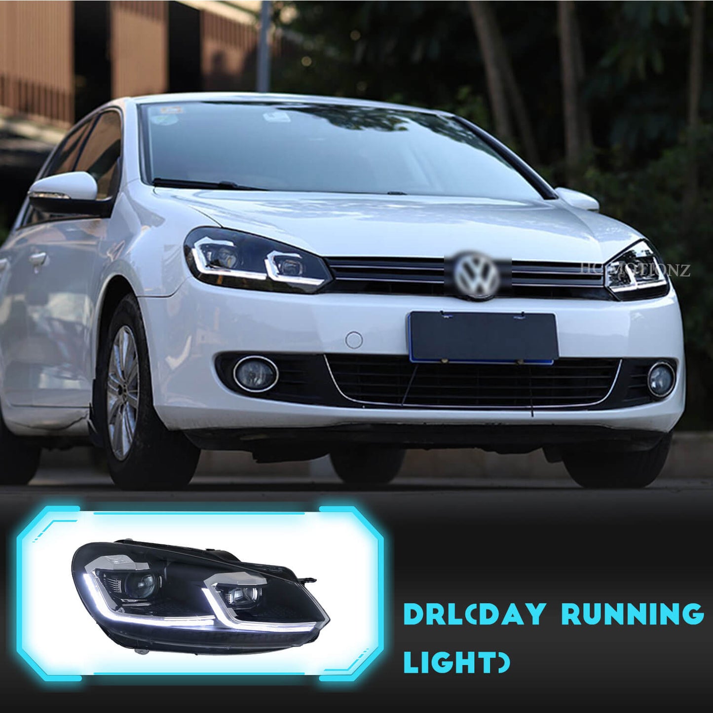 HCMOTION For 2008-2013 VW MK6 Golf 6 Projector Headlights