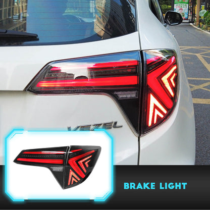 HCMOTION LED Tail lights For HONDA HR-V Vezel LED rear lights 2015-2021