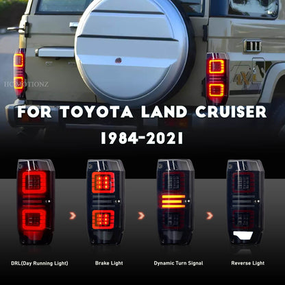 HCMOTION Full LED 1984-2021 Tail Lights For Toyota Land Cruiser