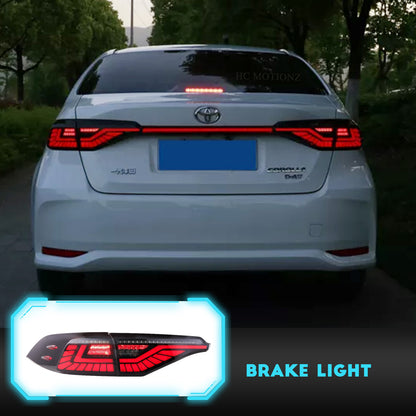 HCMOTION LED Tail Lights For Toyota Corolla 2020-2024 Middel East Version With Penetration lamp