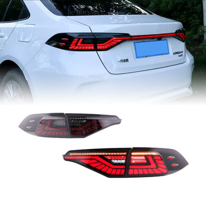 HCMOTION LED Tail Lights For Toyota Corolla 2020-2024 Middel East Version With Penetration lamp