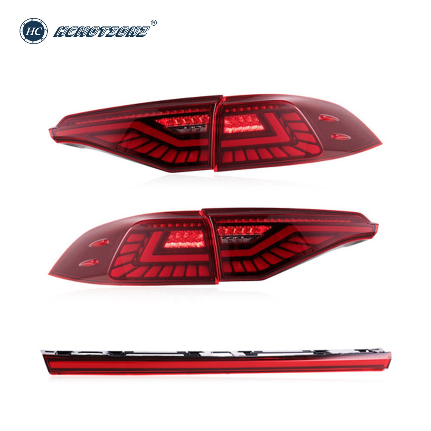 HCMOTION LED Tail Lights For Toyota Corolla 2020-2024 Middel East Version With Penetration lamp