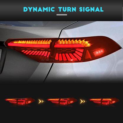 HCMOTION Tail Lights For Toyota Corolla 2020-2024 middel east version with Intermediate lamp