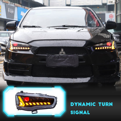 HCMOTION LED Headlights For Mitsubishi Lancer 2008-2017 Demon eyes