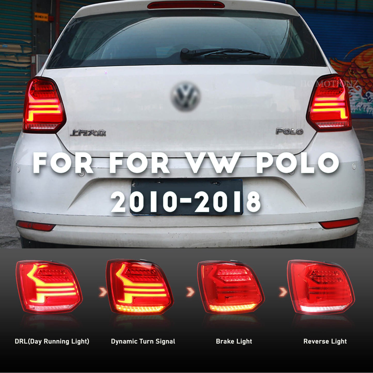 HCMOTION 2010-2018 LED Tail Lamp For VW Polo