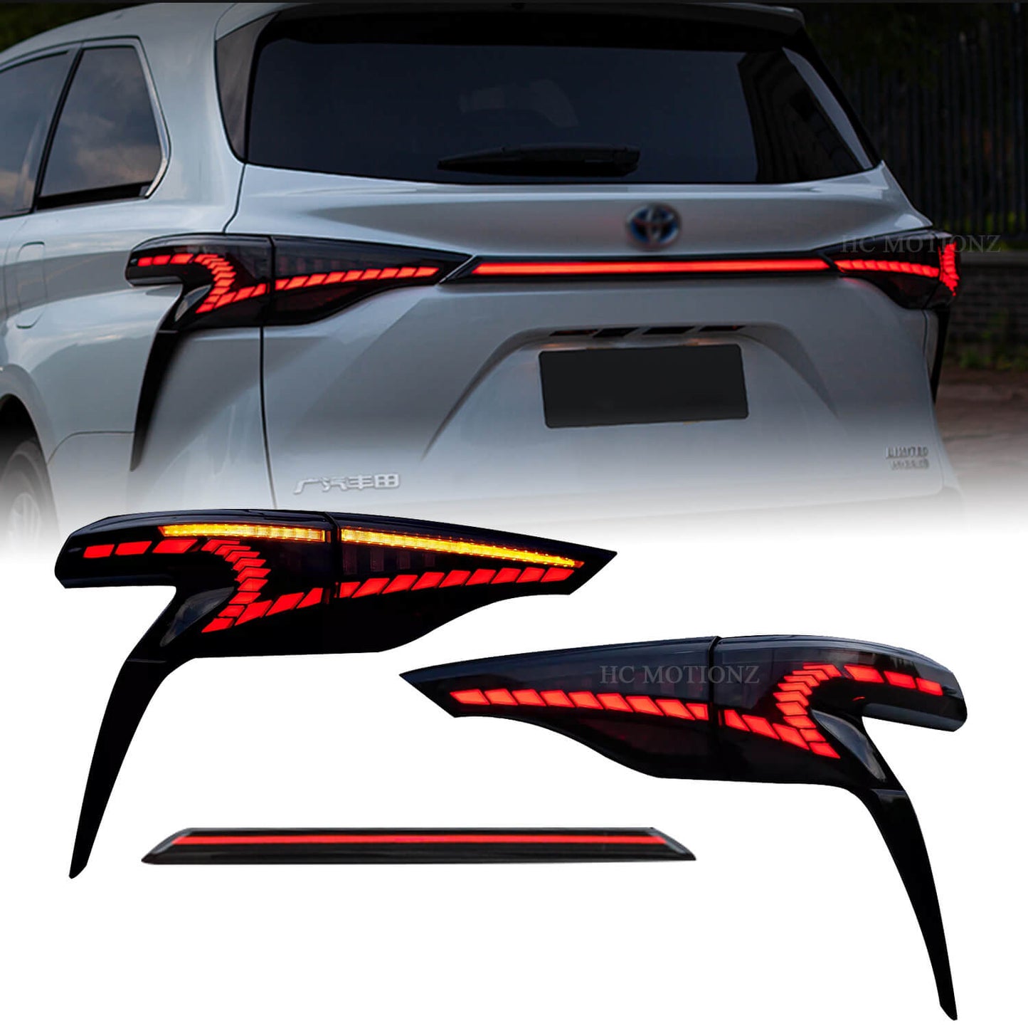 HCMOTION 2021-2022 Toyota Sienna Tail Lights