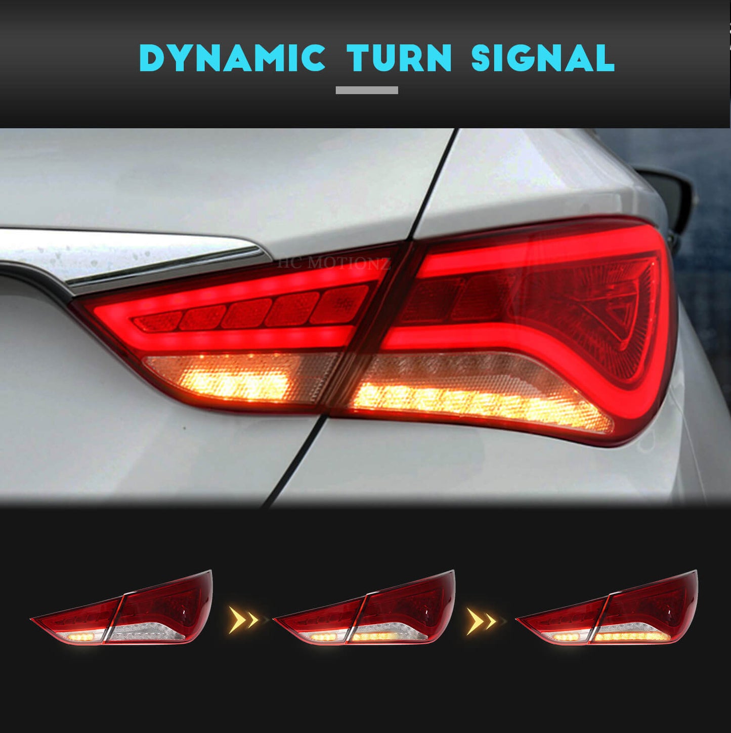 HCMOTION For Hyundai Sonata 8th 2011-2014 Tail lights