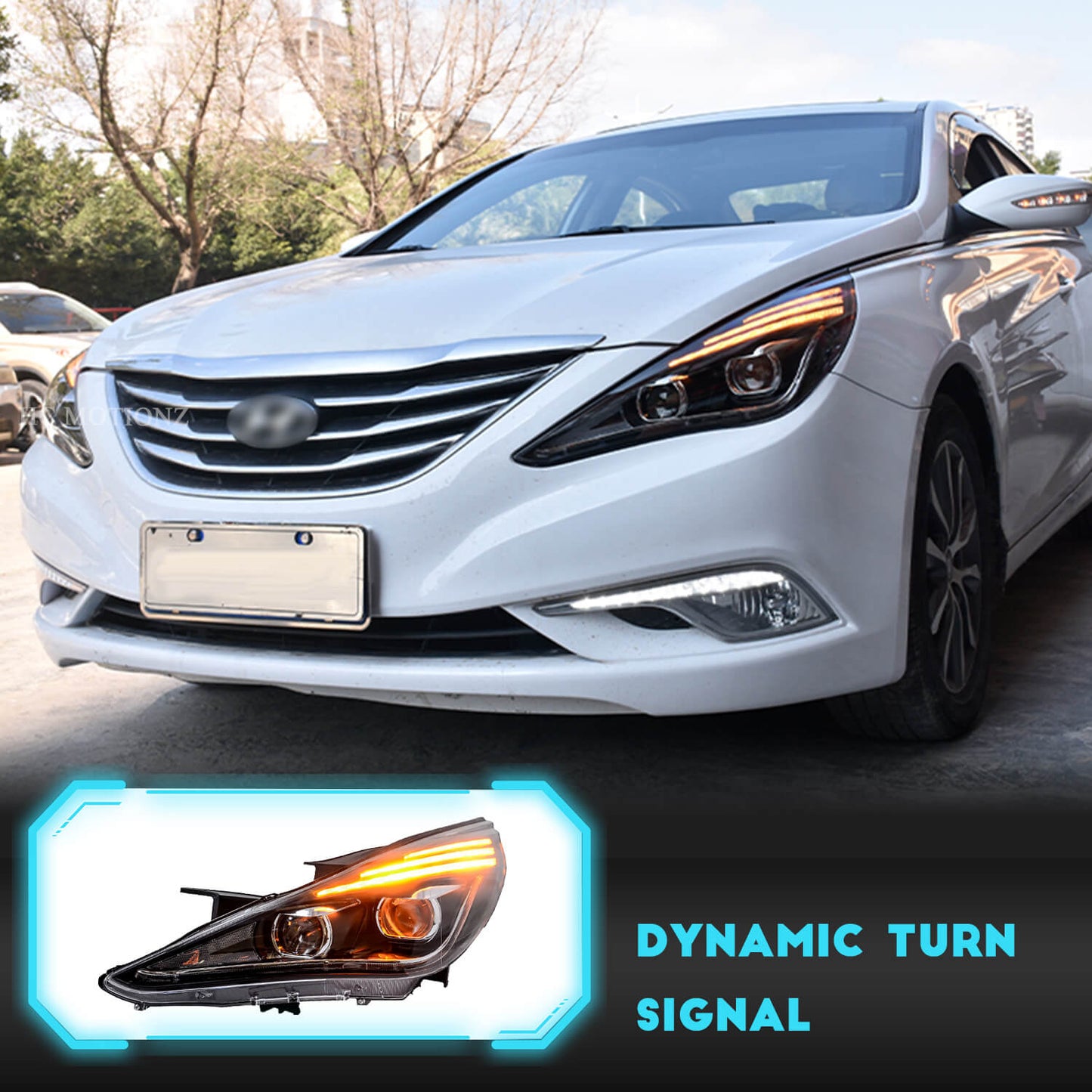 HCMOTION For Hyundai Sonata 8th 2011-2014 Head lights
