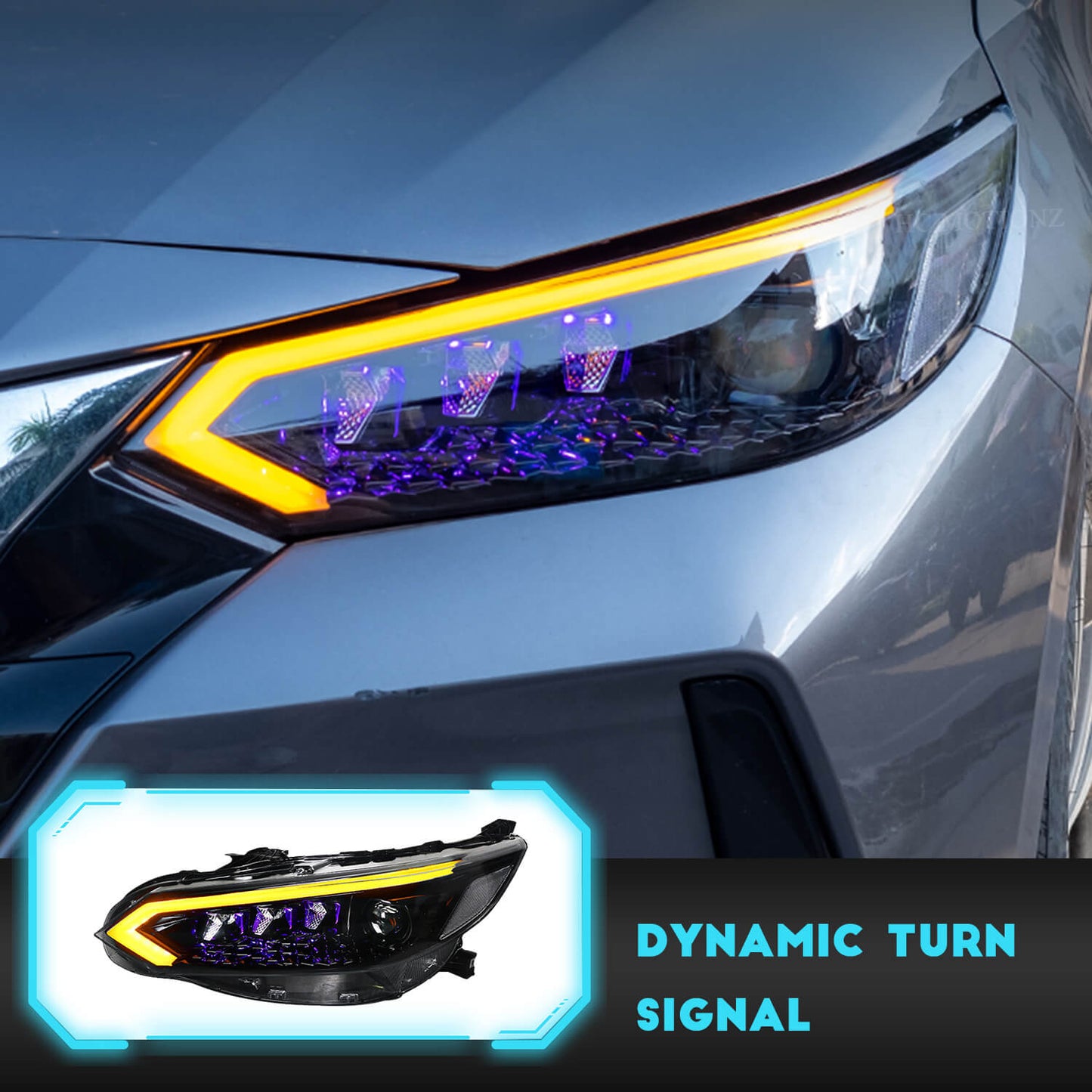 HCMOTION LED Diamond Headlights For Nissan Sylphy
