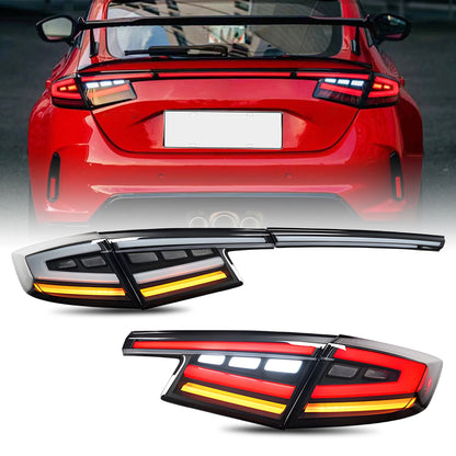 HCMOTION Tail Lights for Honda Civic 2022-2025 Hatchback 11th Gen with Middle Lamp