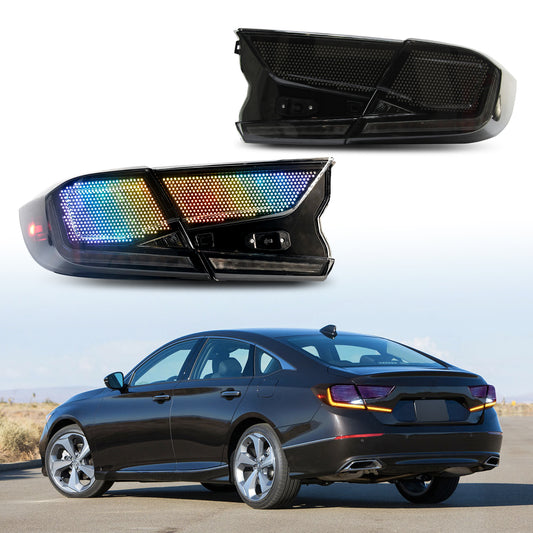 HCMOTIONZ LED RGB Customize Tail Lights for Honda Accord 2018-2022