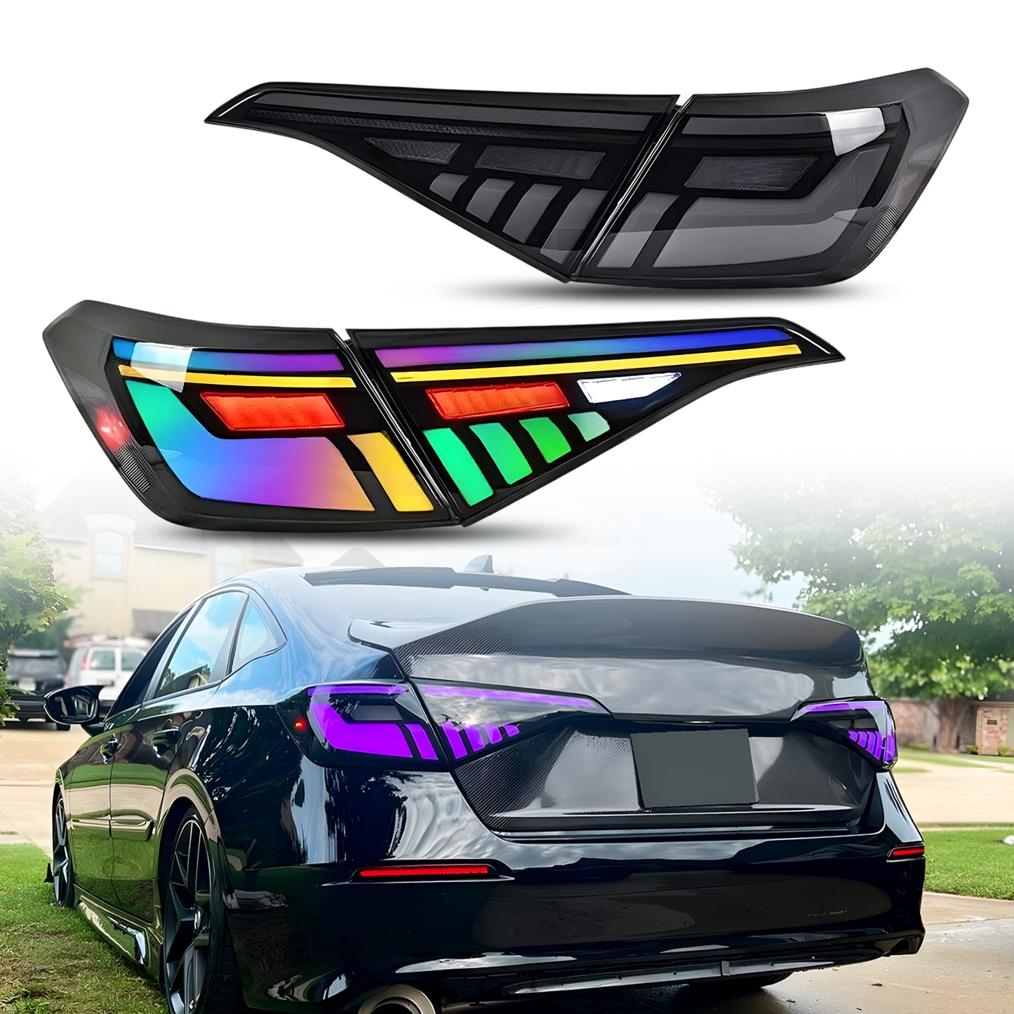 HCMOTION Honda Civic 2022-2026  RGB Tail Lights