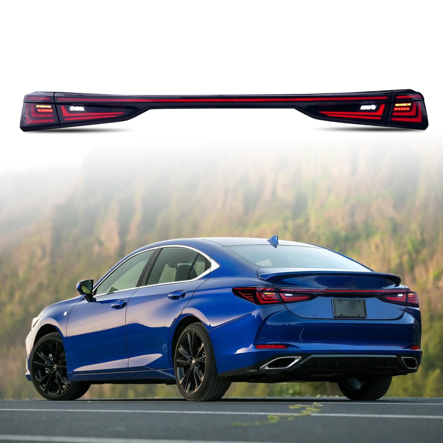 HCMOTIONZ Tail Lights for Lexus ES ES350/300h/200/260 2019-2023 Upgrade 2024 Design