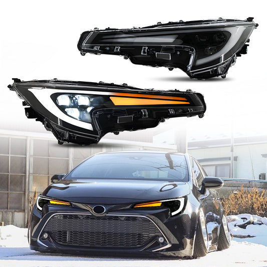 HCMOTION LED Headlights Assembly for Toyota Corolla US 2020-2025 Levin LE/SE/XLE/XSE Front Lamps