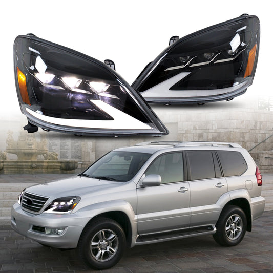 HCMOTIONZ LED Head Lights for Lexus GX 470 2003-2009 J120