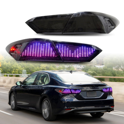 HCMOTIONZ LED RGB Customize Tail Lights for Toyota Camry 2018-2024