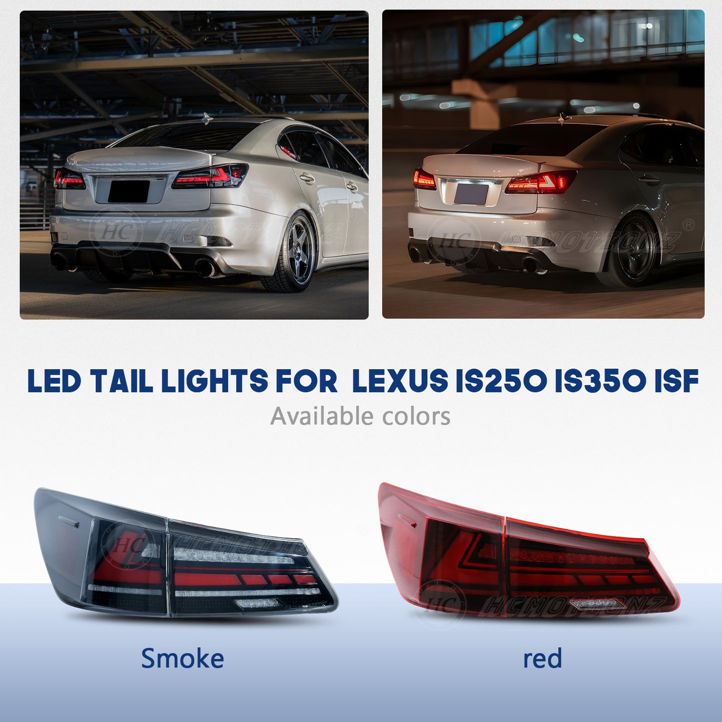 HCMOTION LED Tail Light For Lexus IS250 IS350 ISF 2006-2012 Limited Time Offer