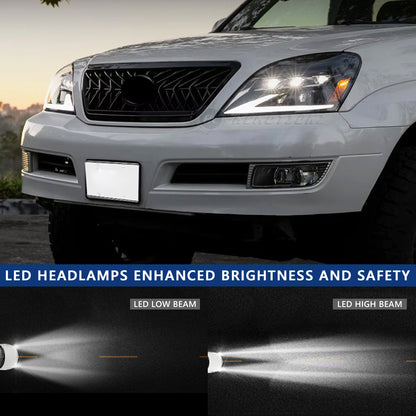 HCMOTIONZ LED Head Lights for Lexus GX 470 2003-2009 J120