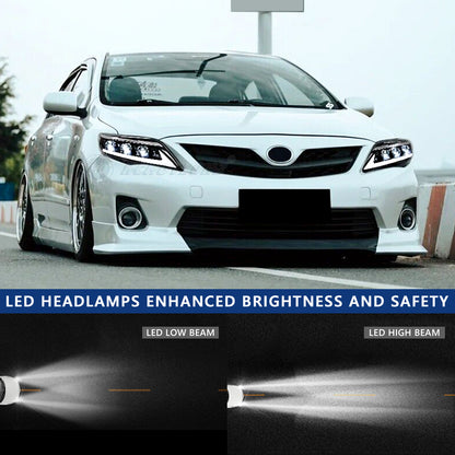 HCMOTIONZ LED Headlights for Toyota Corolla 2011-2013
