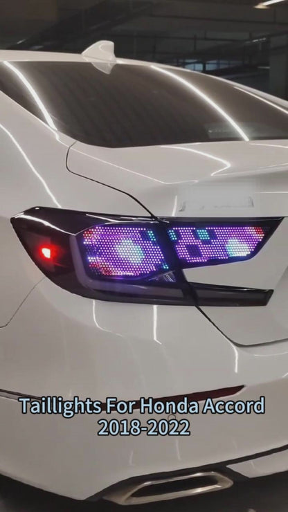 HCMOTIONZ LED RGB Customize Tail Lights for Honda Accord 2018-2022