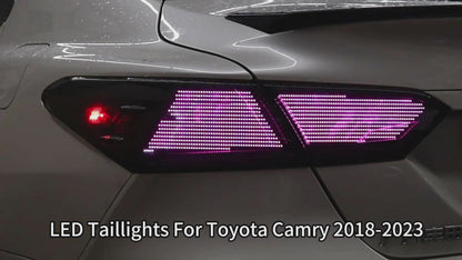 HCMOTIONZ LED RGB Customize Tail Lights for Toyota Camry 2018-2024