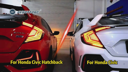 HCMOTION LED Rear Lamp for Honda Civic 2016-2021 Tail Lights