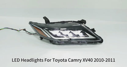 HC Motion LED Headlights Assembly for 2010 2011 Toyota Camry XV40 (US Version)  Plug & Play DOT Approved