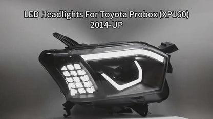 HCMOTION LED Head Lights for Toyota Probox 2014-2025 XP160 Succeed 2014-2020 Familia Van 2018-2025
