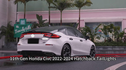 HCMOTION Tail Lights for Honda Civic 2022-2025 Hatchback 11th Gen with Middle Lamp